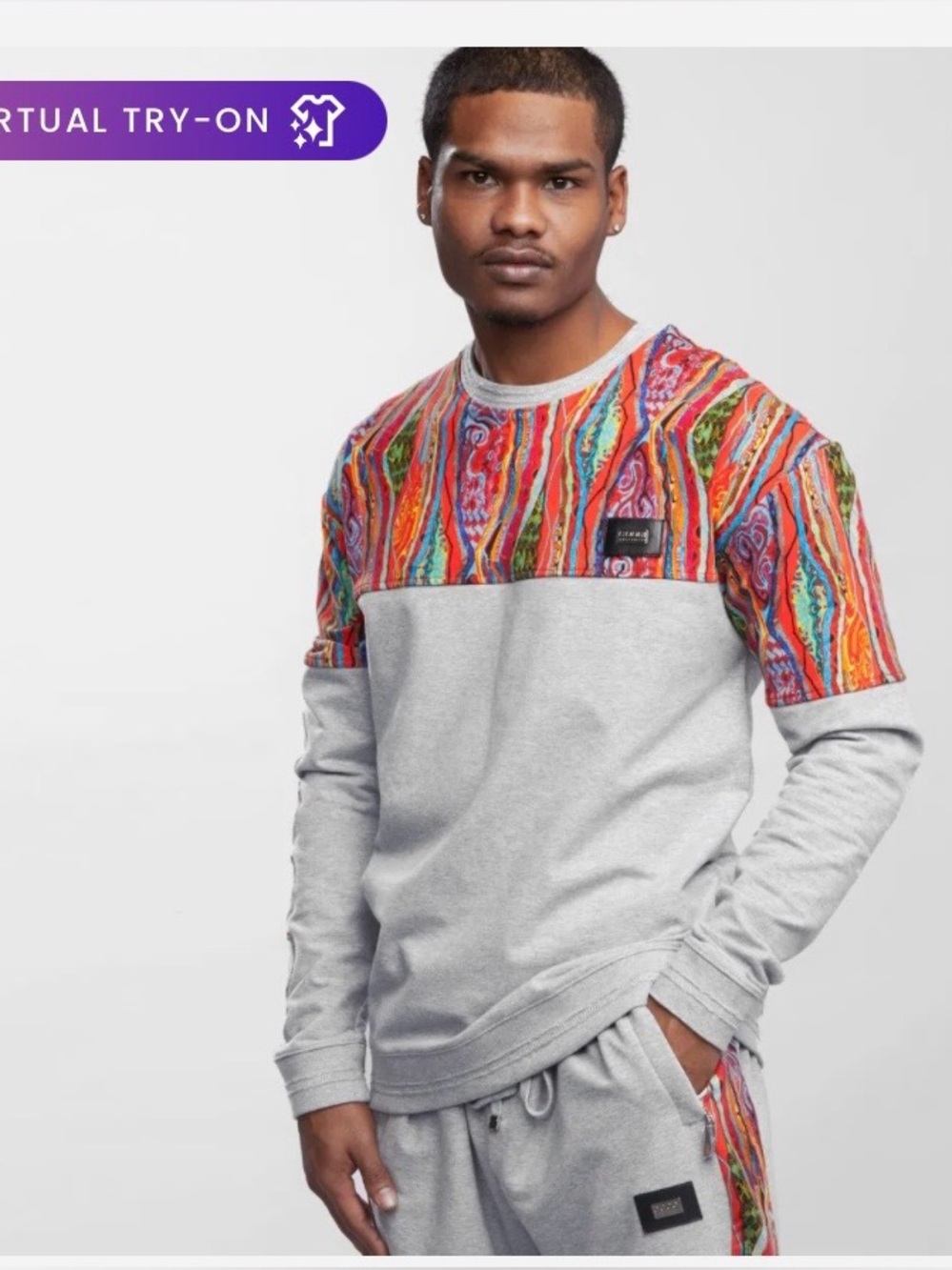 COOGI Australia Sunset Fleece Multi Color Sweater Sweatshirt 3XL
